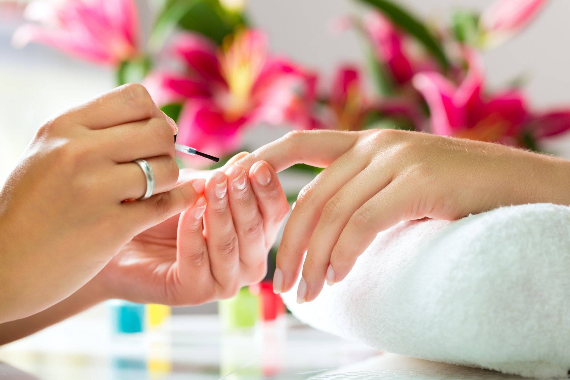 Woman in a nail salon receiving a manicure Why Carousel Nails Boutique Has the Best Nail Salon in Grapevine
